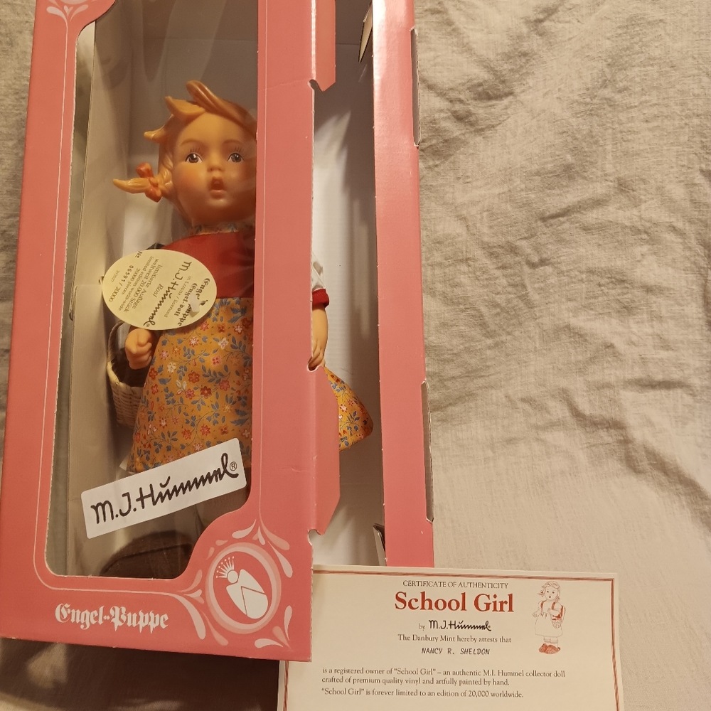 Goebel 13" Hummel School Girl Doll - All Original - Made in Germany